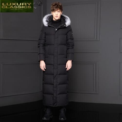 Brand Mens Down Jacket Man Winter Clothes 2021 Streetwear Puffer White Duck Down Coat Male Long Mens Jackets Hiver 0007