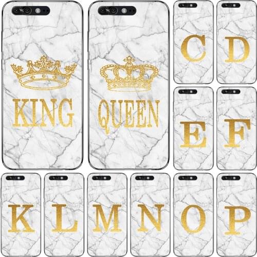 Phone Case for ASUS Zenfone 4 Pro ZS551KL White Marble Golden English Letter Fashion Name Back Cover Shell Fundas