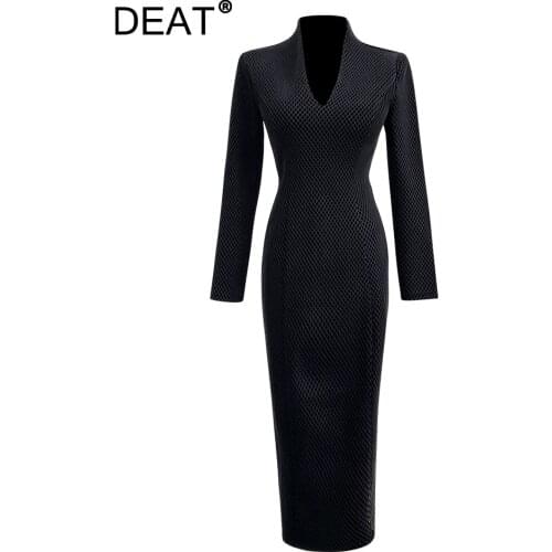 Модные платья-футляры DEAT China At AliExpress