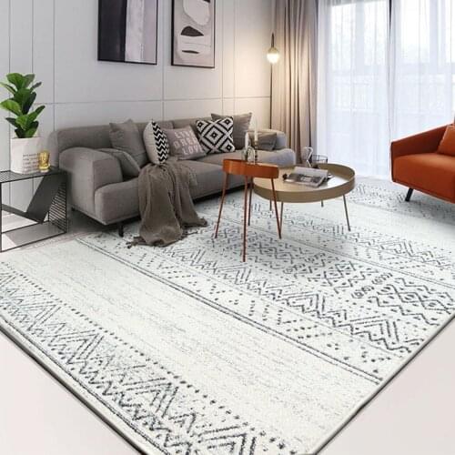 Geometric Striped Livingroom Carpet Modern Nordic Carpet For Bedroom Living Room Home Anti-skid Mat Area Floor Rug Thick Sofa