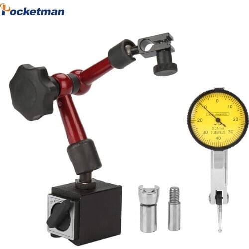 Flexible Strong Magnetic Gauge Stand Base Holder With Lever Dial Test Indicator Gauge for Surface Measuring
