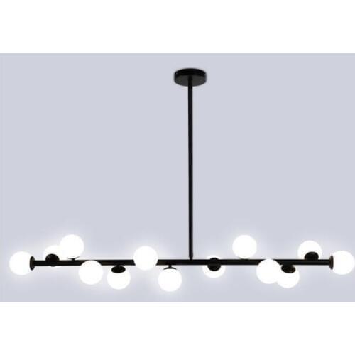 Country iron pendant light modern Northern Europe creative milky white glass lampshade restaurant peach branches pendant lamp XU