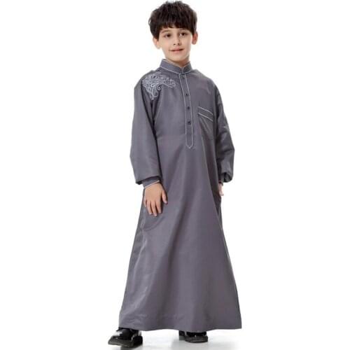 Muslim Clothing Men New Muslim Thobes Islamic Mens Abaya 2021 The Middle East Arab Hui Childrens Robes Adolescent Wear Suits