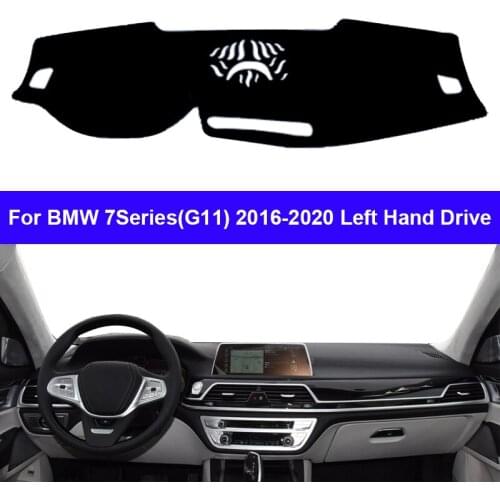 Car Dashboard Cover Dash Mat Carpet Cape For BMW 7 Series (G11) 2016 2017 2018 2019 2020 LHD RHD Auto Dashmat Sunshade Protector