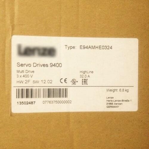 New original Lenze 9400 servo drive E94AMHE0324 with 1 year warranty