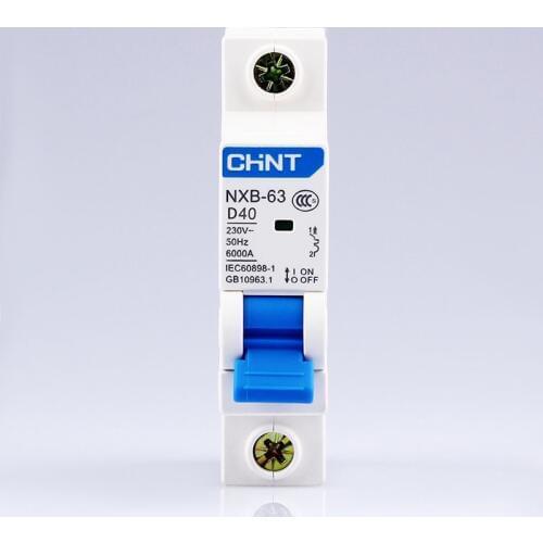 NXB-63 1P air switch AC 230/400V type D Suitable for power circuit breaker DZ47 Upgrade models overload protector