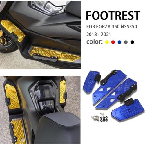 Motorcycle Footrest Footboard Step Footpad Pedal Plate Foot Pegs For Honda Forza 350 FORZA 350 NSS350 NSS 350 2018 2019 2020 202