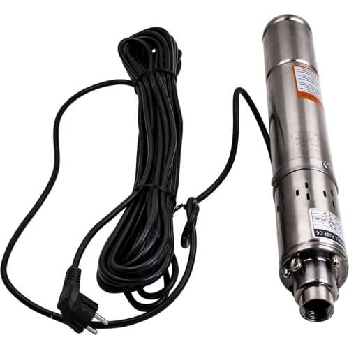 3 inch - 550W 2100 L/H Deep Well Submersible Borehole Pump Stainless Steel 50Hz