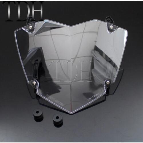 Motorcycle Transparent Headlight Guard Cover Protection Head Lamp Guard For BMW R1200GS WC ADV WC 2013-Later