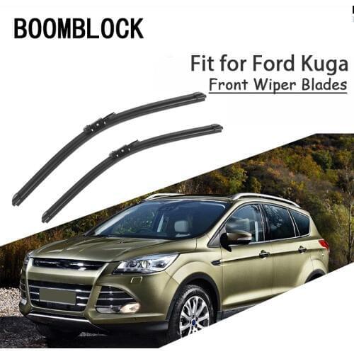BOOMBLOCK 2PCS High Quality Front Windshield Wiper Blades For Ford Kuga MK1 MK2 2018 2017 2016-2008 Accessories