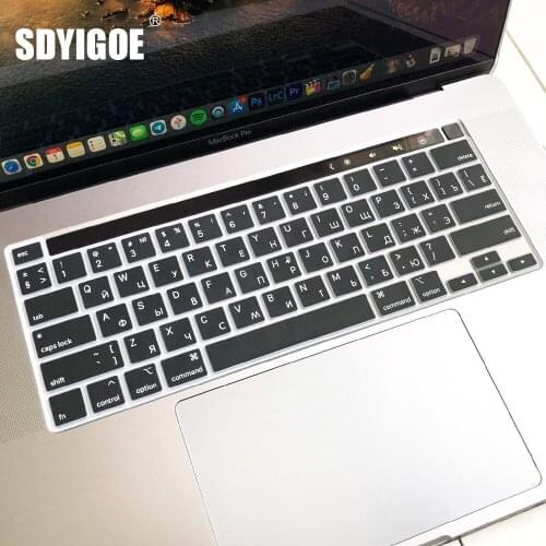 Russia Language Silicone Keyboard Cover Protector For MacBook Pro 13/15/16"M1 A2338A2289A2159 For MacBook Air13" A2337A2179A1932