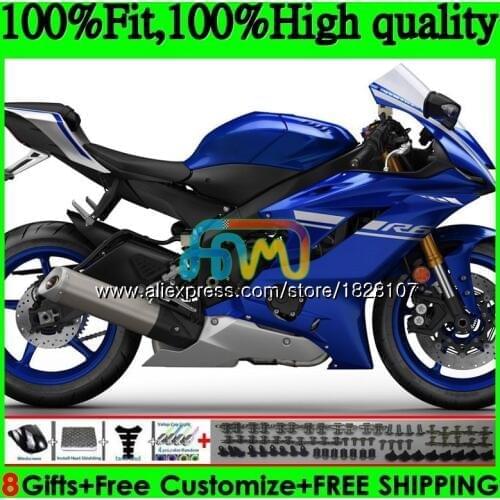 Injection Gloss blue OEM For YAMAHA YZF600 YZF R6 YZFR6 17 18 19 118BS.2 YZF 600 R 6 YZF-600 YZF-R6 2017 2018 2019 Fairings