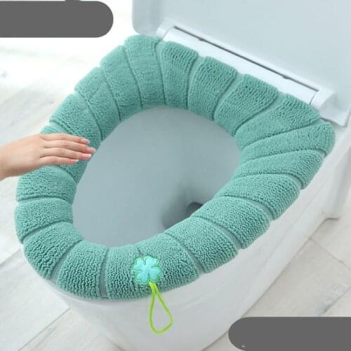 Universal Warm Soft Washable Toilet Seat Cover Mat Set for Home Decor Closestool Mat Seat Case Toilet Lid Cover Accessories