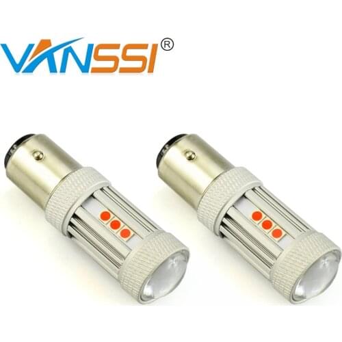 VANSSI 2PCS 1157 Bay15d S25 P21/5W LED Extremely Bright 3030 chips LED Tail Stop Brake Lights Bulb RED White