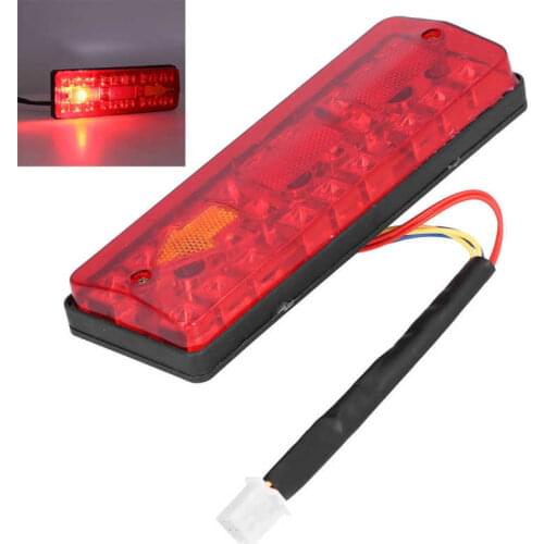 Scooter Tail light Electric Vehicle Waterproof Turn Signal Rear Tail LED Light Warning Indicator Electric Bicycle LED Taillight