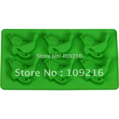 Green Good Quality 100% Food Grade Silicone Cake Mold/Chocolate Mold/Muffin Cupcake Pan Donald Duck DIY Mold