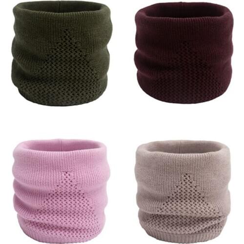 Unisex Winter trekking cycling Scarf knit Neck Warmer Soft Thick Circle Loop Scarves for Woman Man