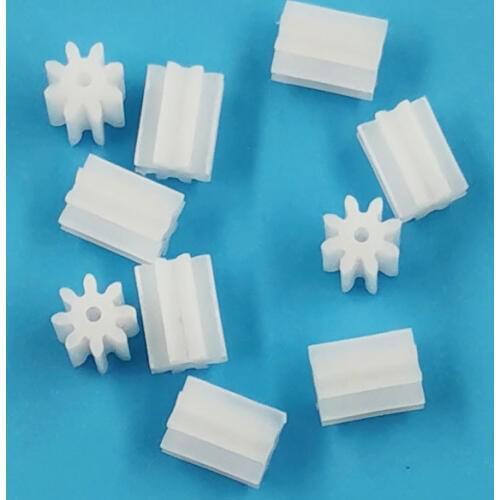 8T 0.8A 0.4M Pinion Gears 8 Teeth Diameter 4mm Motor Main Shaft Gear Hollow Cup Gear Toy Accessories 80.8A MINI Gear 10pcs/lot