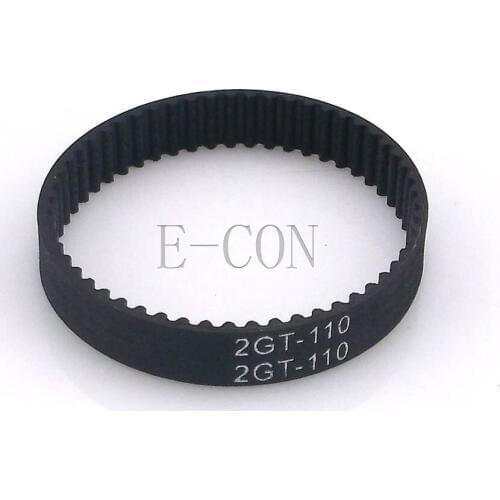 10pcs/lot 110-GT2 Loop Timing Belt Width 6mm GT2 Belt Rubber Fiberglass Inner Length 110mm 55 Teeth for GT2 Timing Pulley