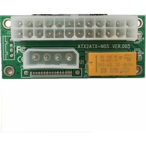 50set 24 pin 24pin PC Desktop ATX 24-Pin Dual PSU Power Synchronous Start Extender Cable Card adapter for Bitcoin Mining
