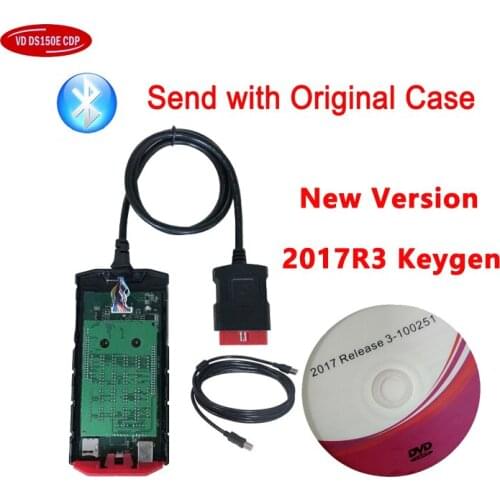 2017R3 Keygen NEW VCI VD ds150e CDP Bluetooth for Delphis Cars Trucks Diagnostic Repair Tools Obd2 Scanner Send with Case