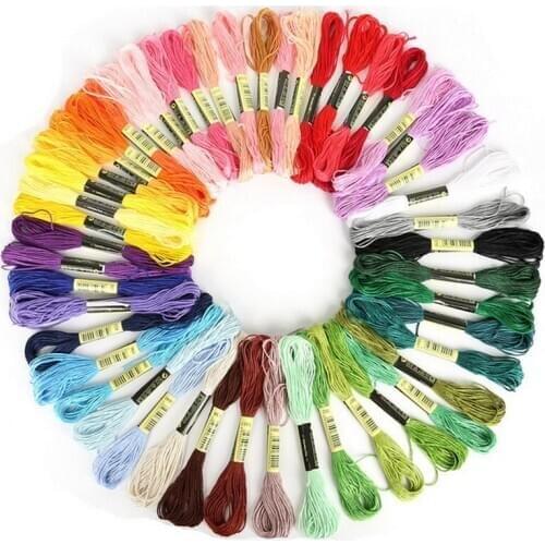 24/36/50/100/200pcs Anchor Similar Cross Stitch Threads Cotton Embroidery Thread Floss Sewing Skeins Kit DIY Sewing Tools Craft