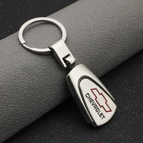 3D Metal Car Keyrings For Chevrolet Cruze TRAX Aveo Lova Sail EPICA Captiva Malibu Volt Camaro Cobalt Auto Interior Accessories