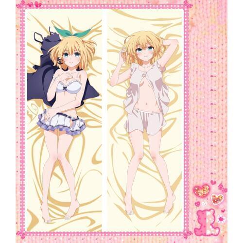 Anime Cartoon Sistine Fibel Bolster Hugging Peach Skin 2 Way Pillow Case Pillow Cover Pillowcase Gift 78042