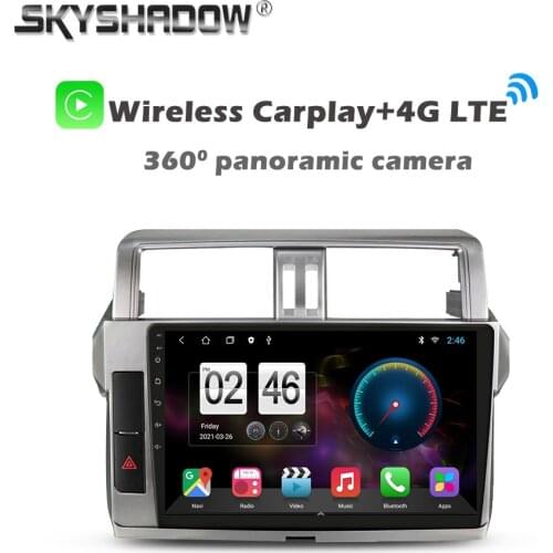 360 Camera CanBus 6G+128G Android 10.0 Car DVD Player GPS WIFI Bluetooth RDS Radio For Toyota Land Cruiser Prado 150 2013 - 2017