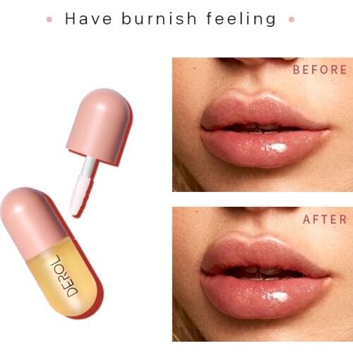 Plumper Lip Gloss Shiny Volume Lips Moisturizing Essence Reduce Lip Lines Lip Enhancer Sexy Lips Makeup Easy Portability TSLM1