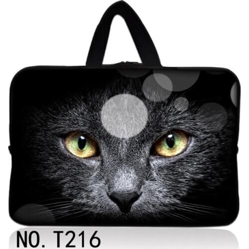 Black Cat Laptop Sleeve Bag For Macbook Air Retina 11 12 13 15 Touch Bar 2018 Case For Xiaomi Pro 15.6 Women Men Matte Cover