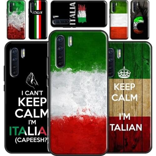 Italian Italy Flag Phone Case For OPPO A53 2020 A5 A9 A31 A52 A72 A92 A83 A91 A93 A1K A15 A3S A5S F5 F7 Cover