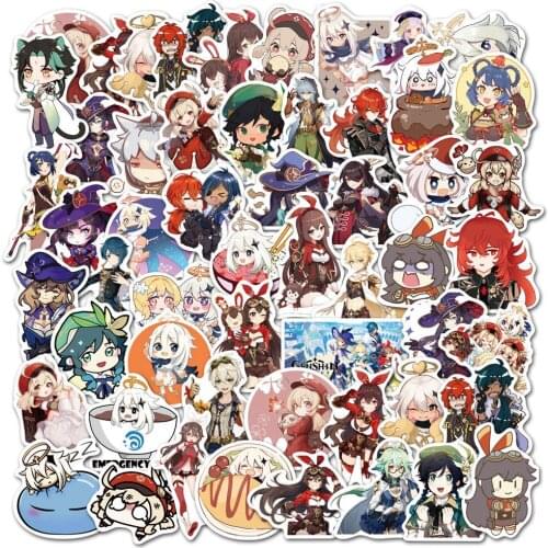 Game Genshin Impact 50 Pieces Of Original Graffiti Stickers DIY Suitcase Notebook Water Cup Skateboard Toy Waterproof Sticker