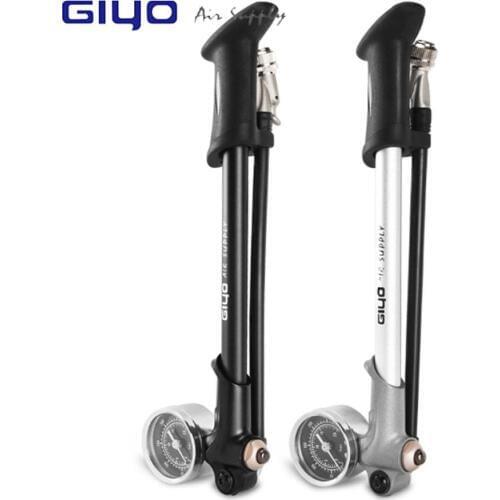 GIYO Pump 300psi High-pressure Bike Air Shock Pump For Fork & Rear Suspension Cycling Bicycle Pump Mountain Bike Pump With Gauge