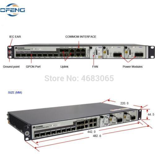 Huawei SmartAX EA5801 Series XG-PON and GPON Combo access low-density box-shaped OLT EA5801-CG04