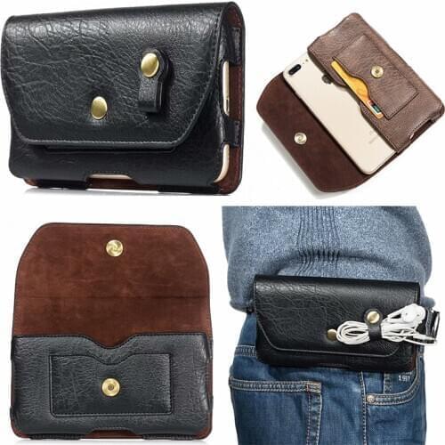 PU Leather Waist Bag Clip Belt Pouch Case For iPhone 11 Pro Max X XR XS Max 6 6S Plus 7 Plus 8 Plus With Card Holder Bag