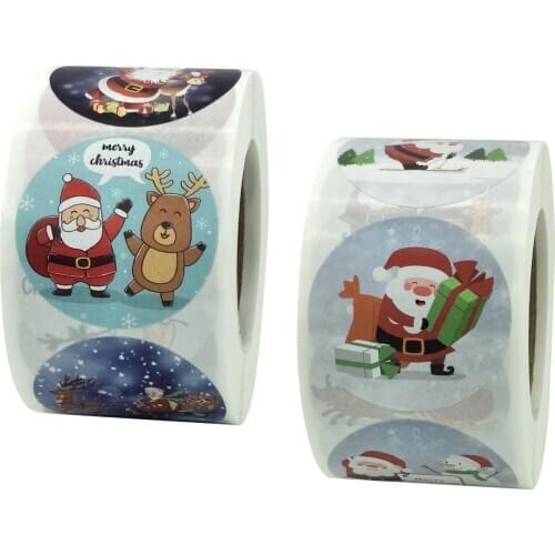 500Pcs / Roll Christmas Envelope Seal Stickers Gift Label Stickers