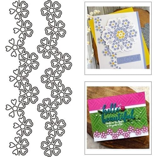 2021 New Flower Pattern Metal Cutting Dies For Mould Cut Paper Craft Making Banners Lace Greeting Card DIY Scrapbooking No Stamp