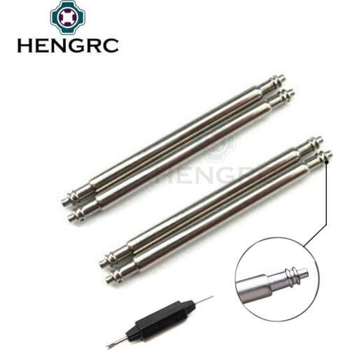 Watch Band Strap Accessories Stainless Steel Spring Bar 4pcs Silver Metal Watchbands Repair Tool 16-28mm Strap Link Pin