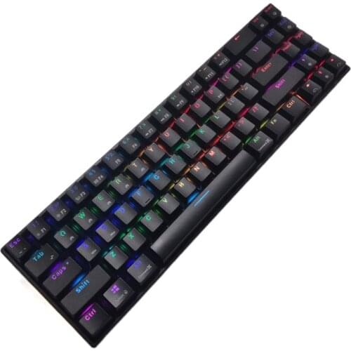 RGB Bluetooth-compatible keyboard RK71 Wireless Mechanical keyboard MAC keyboards TKL similar to 65% 68 keys
