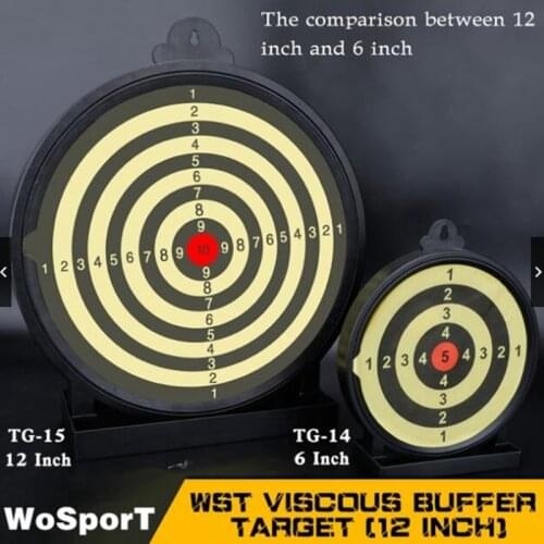 Tactical Vertical Hanging Viscous Buffer Target Outdoor Sports Equipment Shooting Training Target 6inch/12Inches