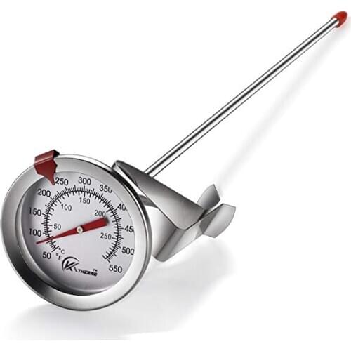 Thermometer with instant reading dial thermometer stainless steel dry meat cooking thermometer best for barbecue