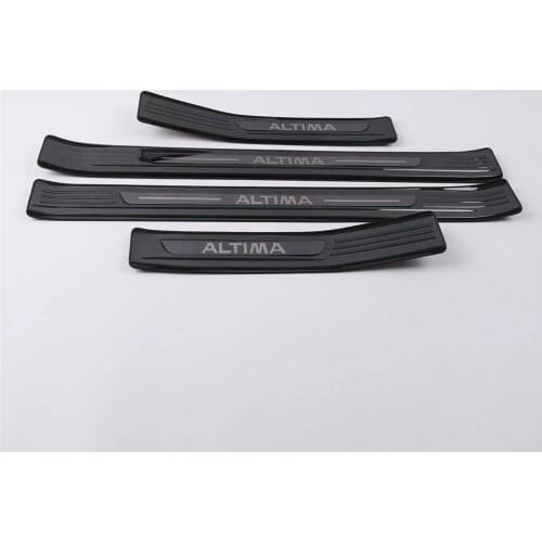 Stainless Steel Inner Outer Door Sill Scuff Plate Guard Sills Protector Trim For Nissan Altima 2018-2021 6TH