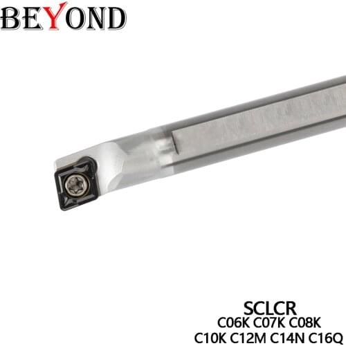 BEYOND Lathe High Speed Tungsten Steel SCLCR Internal Boring Turning Tool Bar Carbide C06K C07K C08K C10K C12M C14N C16Q CNC