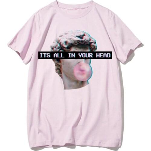 Harajuku women T Shirt Vaporwave Sad Girl Retro Anime print Men aesthetic Fashion Japanese HIP HOP male/women Tee Shirt