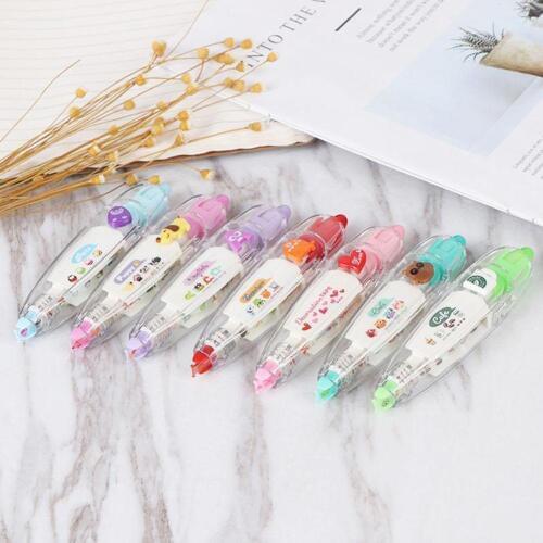1pc Press-type Lace Correction Tape Cartoon Owl Animal-style Tape School Supplies Diy Stationery Scrapbook Masking Decorati E2N6