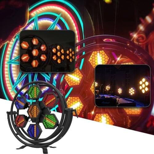 2021 Disco LED 7X60W RGBW 4IN1Retro Flash 168pcs SMD5050 RGB Stage Strobe Effect Light For Concert DJ Wedding led Club Party
