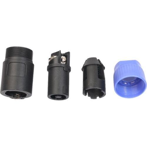 4pcs 4 Pole Speaker Plug Twist Lock Cable Connector For Neutrik Speakon NL4FC PXPA