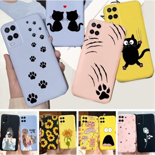 For Oppo A54 Case 6.51" 2021 New Fashion Cartoon Candy Painting Phone Case Fundas OPPO A54 4G OPPO CPH2239 Cover Bumper Shell