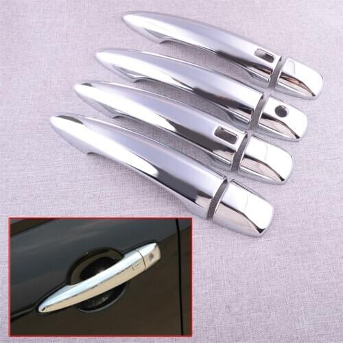 CITALL 8pcs/Set Car Auto Exterior Side Door Handle Cover Trim Decoration Fit for Nissan Sentra 2020 Chrome